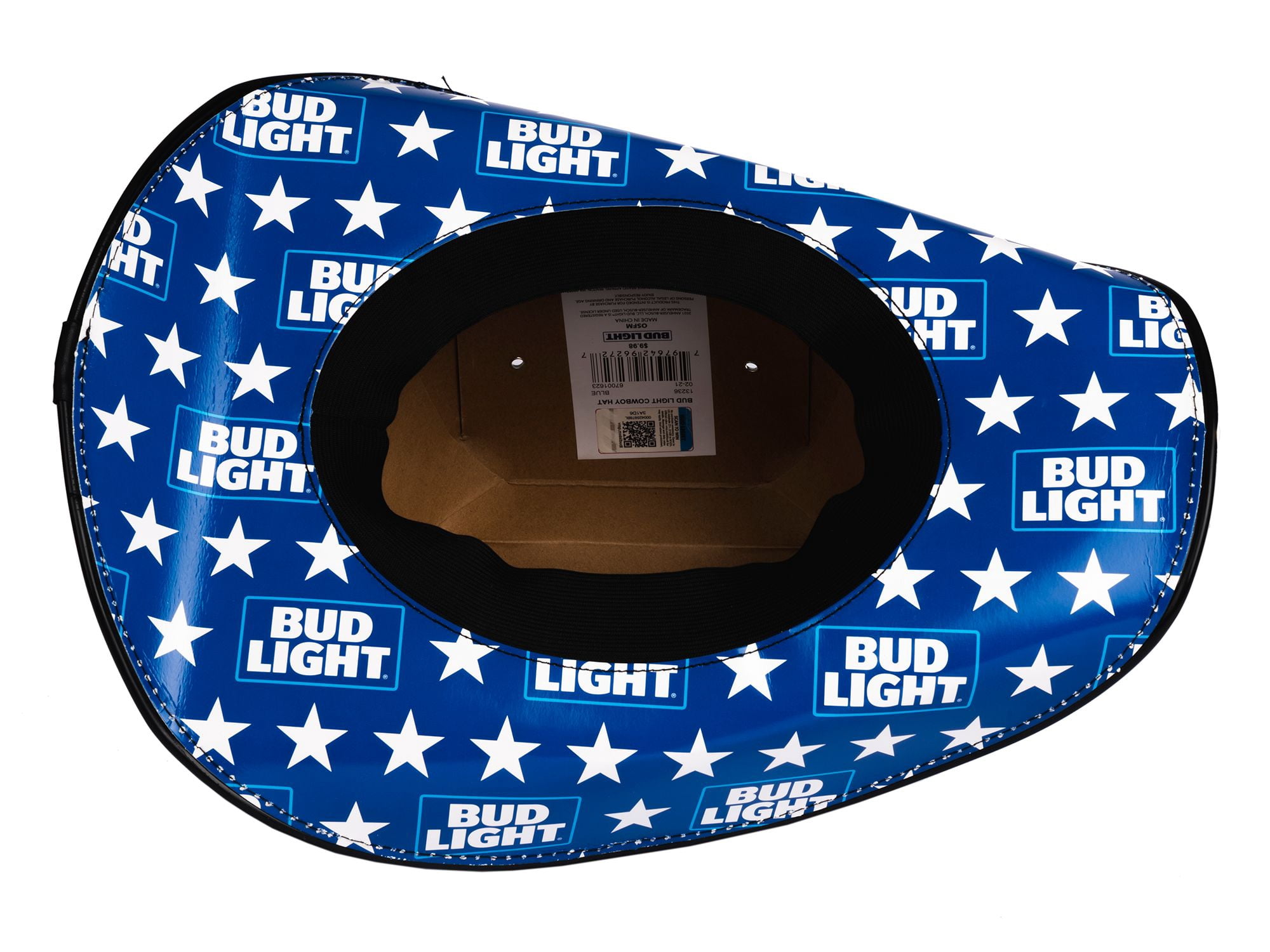 Bud Light Stacked Star Cardboard Cowboy Party Hat
