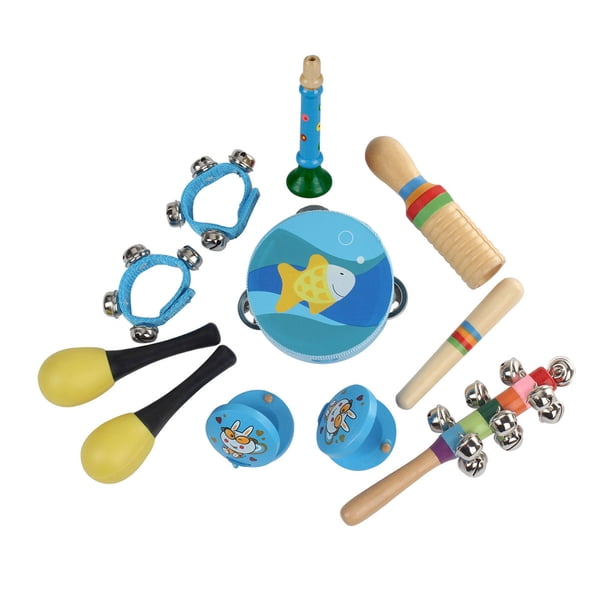 Instrumentos Musicales Educativos Juego De Madera De Color Brillante Instrumentos De Percusión Kit De Juguete Campana De Mano Música Juguetes De Aprendizaje Temprano Para Niños Pequeños 1s 1 Pieza matsuzay FN003433-01