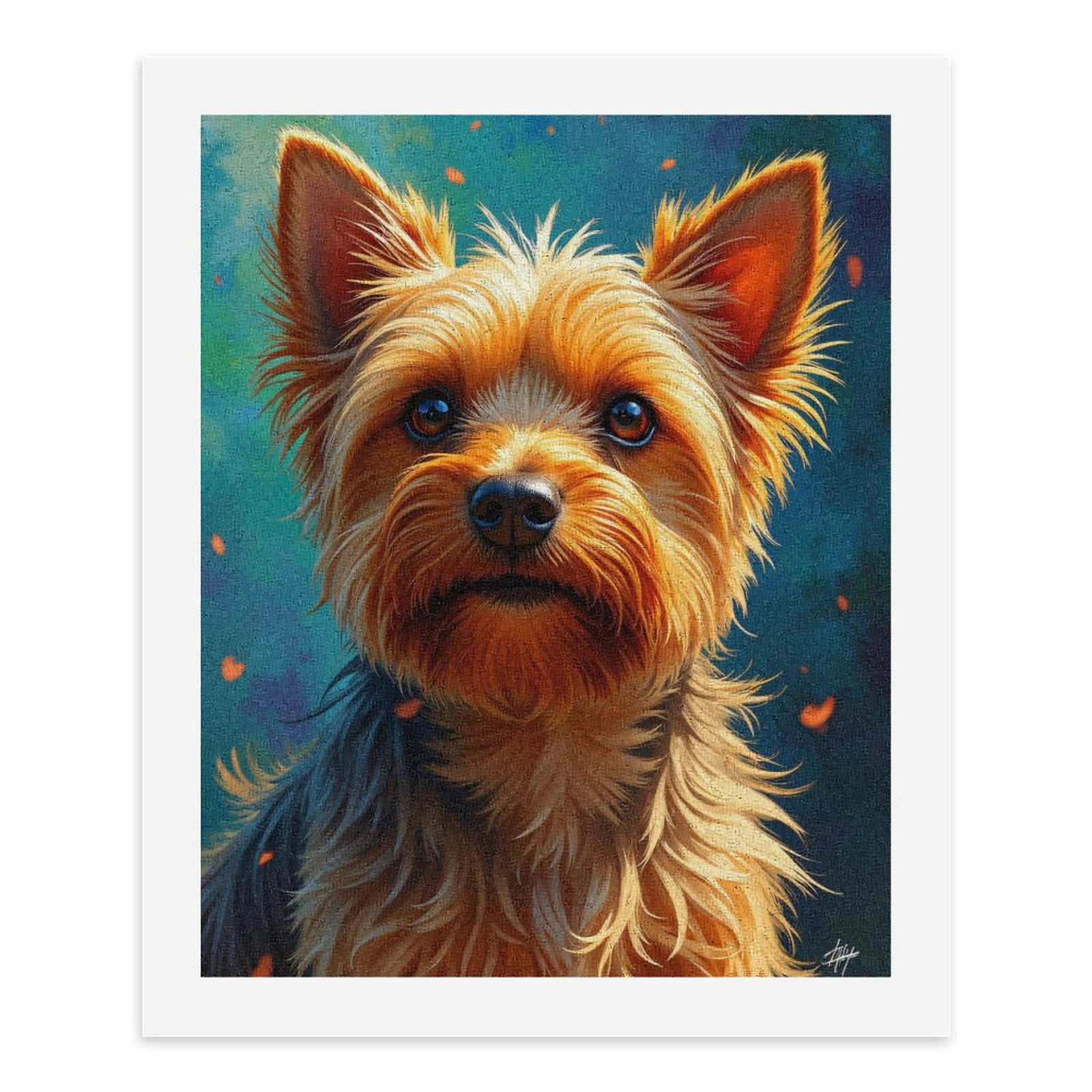 Paint By Numbers Kit for Adults Beginner - Yorkshire Terrier Portrait Art DIY Canvas Painting Kits for Adults, Frameless Paint By Number for Adults for Home Wall Decor 16x20 Inch