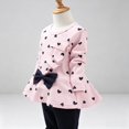 thumbnail image 2 of DAETIROS Toddler Girl Sets Soft Cotton Long Sleeve 2 Piece Outfit Crew Neck Cute Printend Loungewear for Kids, 2 of 5