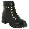 Eloquii Elements Women's Wide Width Embellished Lace Up Boot