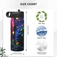 thumbnail image 4 of Sikiie Glowing Chameleon Fantasy Art Print 18OZ Insulated Straw Cup, Portable Leak-proof Sports Water Bottle, Stainless Steel Water Cup Suitable for Home and Outdoor, 4 of 8