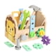 thumbnail image 2 of Juego de herramientas para niños, juguete de viaje, construcción, formas, reconocimiento de colores, tuercas y tornillos, herramientas de madera para, 2 of 9