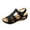 Black, variant on RUIYANQI Women's Wedge Sandals Adjustable Strap Open Toe Perforated Comfortable Casual Summer Shoes Non Slip Orthopedic Footwear For Women Brown Women Sandal