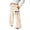 Beige, variant on Girl's Bowknot Baggy Sweatpants Lightweight Straight Leg Athletic Pants with Pockets Cropped Leggings Girls Cheerleader Leggings Girls Size 6