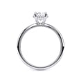 thumbnail image 2 of Dash Jewelry 1.8 Ct Moissanite Ring - Oval Cut Solitaire Engagement Wedding Ring for Women - 14K White Gold Plated Rings - Classic Promise Ring - Gift for Her on Any Occasion, 2 of 6