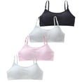 thumbnail image 2 of LYMAYTER Girls Junior Comfort Adjustable Strap Training Bra Soft Stretch Everyday Support, 2 of 8