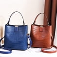thumbnail image 3 of Stylago Retro Leather Handbags Detachable Strap Crossbody Purses Ladies Internal Pockets Shoulder Bag Zipper Clutch Pouch Brown, 3 of 6