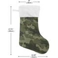thumbnail image 5 of SKYSONIC Christmas Stocking Personalized Camoouflage Large Candy Stocking Hanging Gift Xmas Stockings Decoration 1 PC for Family Holiday Party Ornaments Decor Fireplace, 5 of 7