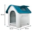 thumbnail image 4 of Casa para perro chico/mediano Con Ventana Lateral Azul, 4 of 5