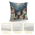 thumbnail image 4 of Chilfamy   Christmas Snowman Throw Pillow Covers Decorative Cushion Covers Xmas Winter Holiday Decor Pillowcase White, 4 of 5