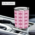 thumbnail image 5 of 11oz Stainless Steel Tumbler with Straw, Double Wall Insulated Travel Tumbler Pink Bows, 5 of 8
