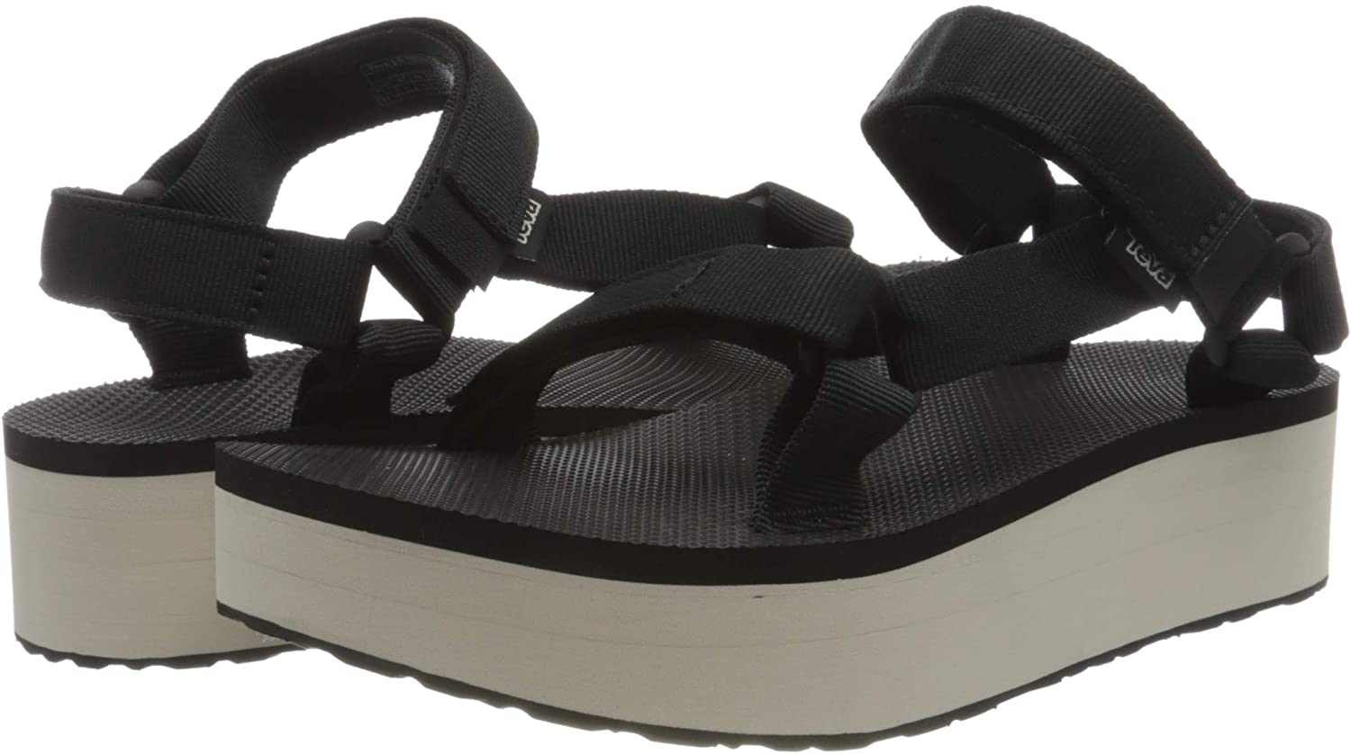 Teva Flatform Universal Sandal - Black/Tan - 7 - Walmart.com