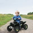 thumbnail image 3 of Costway 6V Kids Electric Quad ATV 4 Wheels Ride On Toy Toddlers Forward&Reverse Black, 3 of 9