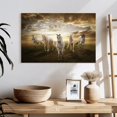 thumbnail image 3 of Elephant Stock Dramatic White Horses Wall Art - Horizontal Canvas Wall Art - Living Room Wall Decor - Animal Canvas - Gray And Beige Decor - 24" x 16", 3 of 8