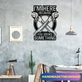 thumbnail image 4 of Handmadetneonsign Custom I'm Here Because You Broke Something Metal Wall Art LED Light, Custom Repa, 4 of 5