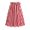 White, variant on Women's Retro Geometric Pattern High Waisted Zippered Skirt With Flared Midlength Skirt