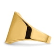thumbnail image 3 of Finest Gold 14K Yellow Gold 15 x 17 mm Closed Back Mens Signet Ring - Size 10, 3 of 5