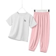 thumbnail image 6 of OGLCCG Boys Jogger Set Athletic 2 Piece Summer Outfits Performance Short Sleeve T Shirts and Sweatpants Boys Sweatsuit Set Size 3-16, 6 of 8