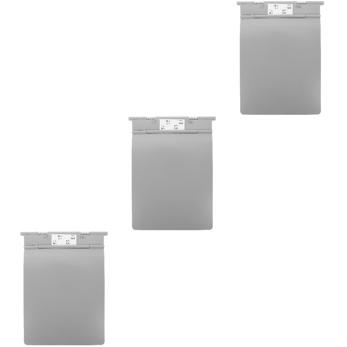 Hemoton 3-Pack Clipboards with Paper Holder, Writing Boards for Office, School, Home, and