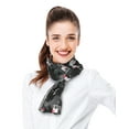 thumbnail image 4 of CBC Crown Women's Lightweight Snowman & Deer Christmas Themed Silk Feeling Infinity Loop Scarf, 4 of 4
