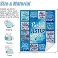 thumbnail image 5 of Sister Gifts, Gifts for Sister, Best Sister Gifts from Sister Brother, Soul Sister Bestie Birthday Gifts Ideas for Women, Big Sister Gifts for Mothers Day Graduation Blanket 50" x 60", 5 of 6