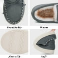 thumbnail image 3 of VONMAY Boys Girls Moccasins Slippers Memory Foam House Shoes Big Kids, 3 of 7