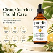 PURA DOR 20% Vitamin C Serum, 4 Fl Oz