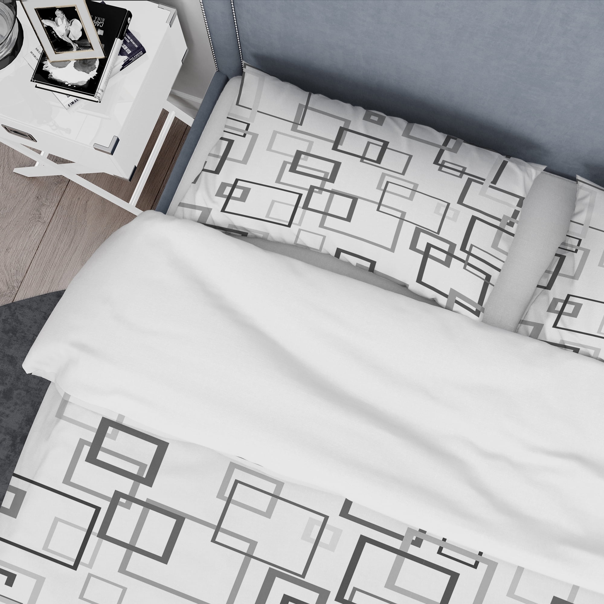 Designart 'Abstract Retro Design II' Mid-Century Modern Duvet Cover Set