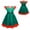 O-Green11320, variant on CUZIBR Fashion Girls Rainbow Short Sleeve Shirt Tops Letter Printed Cowboy Strap Skirt Two Piece Outfits Sets Fashionable Dailywear For Toddler