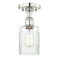 thumbnail image 3 of Innovations Lighting - Hadley - 1 Light Semi-Flush Mount In Art Deco Style-9.75, 3 of 5