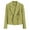Army Green, variant on Women's Chic Lapel Collar Solid Color Button Business Work Office Blazer Suit Jacket Long Sleeve Top Suit Coat Purple M
