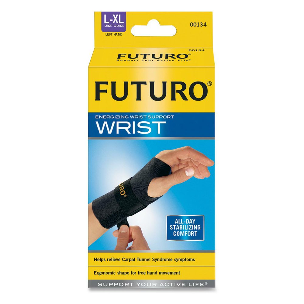 FUTURO Wrist Left Hand Compression Stabilizing Brace, Large/ExtraLarge