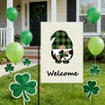 thumbnail image 4 of AuroraX St. Patrick's Day Shamrock Pot Of Gold Leprechaun Garden Flag 12.5 x 18 Inch Green Everything Garden Flag Four-Leaf Clover Spring Home Decoration for Indoor & Outdoor Party, 4 of 6