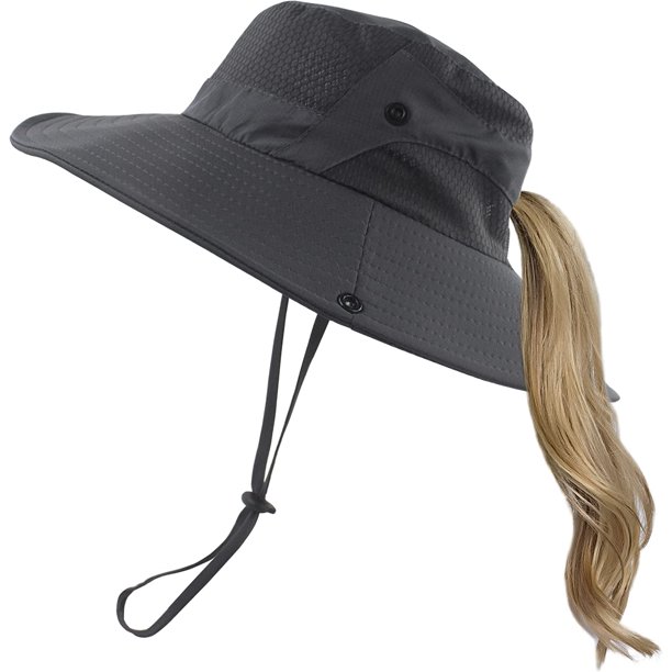 ROYAL MATRIX Women's Outdoor UV Protection Sun Hat Foldable Fishing Hats Mesh Wide Brim Beach Cap With Ponytail Hole Purple 66442304 151e 4f1c Be03 9948b6cfd994.3e92ff3a603fc741a3caabb7f2f6df6b