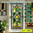 thumbnail image 4 of Static Cling Window Film Rainbow Prismatic Glass Decor,Removable No Residue Privacy Film for Home Bathroom Living Room Window Makeover 17.7"*39.4", 4 of 5