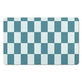 thumbnail image 1 of 20x32in Checkered Bathroom Rug Runner: Long, Non-Slip, Water Absorbent, Large Bath Mat, Soft Microfiber, Machine Washable, Perfect for Bathroom, Bathtub, Hallway Luxury, 1 of 5