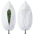 thumbnail image 2 of Winter Zipper Plant Covers - Warm Plant Protection Cover Bags, Frost Cloth Blanket Protecting Fruit Tree Potted Plants from Freezing Animals Eating(120*180cm,White), 2 of 3