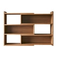 thumbnail image 2 of Librería de madera, soporte para libros, estantería esquinera, estantería horizontal multifuncional. 30 cm a 50 cm, 2 of 9