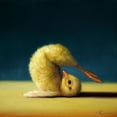 thumbnail image 2 of Heffernan, Lucia 12x12 White Modern Wood Framed Museum Art Print Titled - Yoga Chick Plow Pose, 2 of 4