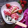 thumbnail image 4 of simhoa Ice Scoops Portable Comfortable Handle Cookie Spoon for Mashed Potatoes Muffins pink, 4 of 7