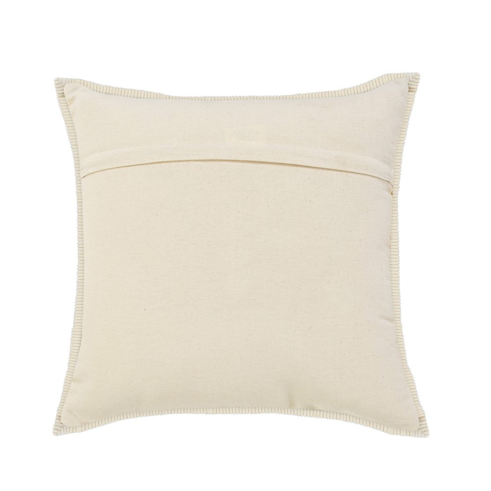 Ox Bay Stella 20" x 20" Yellow/Cream Bordered Cotton Adult Decorative Throw Pillow