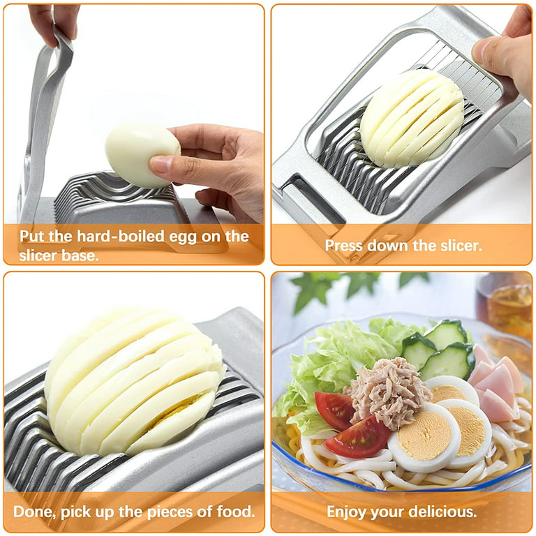 OROMYO Egg Slicer Multipurpose Heavy Duty Egg Slicer Mini Manual