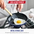 thumbnail image 3 of Blue Diamond 8″ Ceramic Nonstick Fry Pan with Spatula, Dishwasher Safe, Oven Safe, Metal Utensil Safe​, 3 of 7