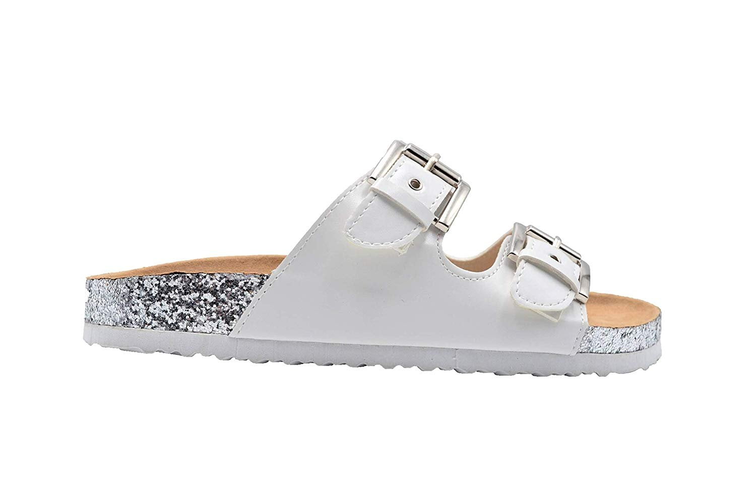 Gold Toe Ladies Footbed Sandal Size 6 M US Flip Flop with Glitter