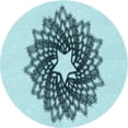 thumbnail image 1 of Ahgly Company Machine Washable Indoor Square Transitional Deep-Sea Green Area Rugs, 3' Square, 1 of 7