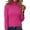 Hot Pink, variant on High Neck Turtleneck Sweater for Women – Long Sleeve Slim Fit Knitted Pullover, Soft Warm Lightweight Stretchy Casual Winter Fall Top