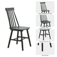 thumbnail image 6 of Farmhouse Windsor Dining Chairs Set of 6,  Solid Wood Spindle Back Chair for Kitchen & Dining Room, Black, 6 of 9