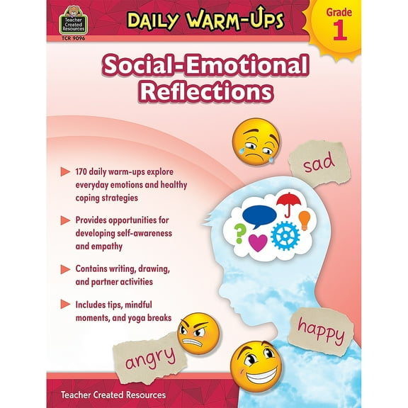 Teacher Created Resources Daily Warm-Ups: Social-Emotional Reflections Grade 1 Resource Book TCR9096