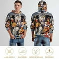 thumbnail image 3 of Looney Tunes Cartoons Hoodie 3D Print Pullover Hooded Long Sleeve Sweatshirts Tops Blouse with Pocket for Mens Womens, 3 of 7